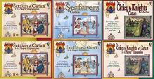 Settlers of Catan with Seafarers, Cities and Knights and Expansion Sets
