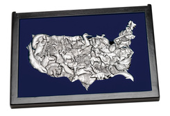 Elegant Cast USA Map Puzzle