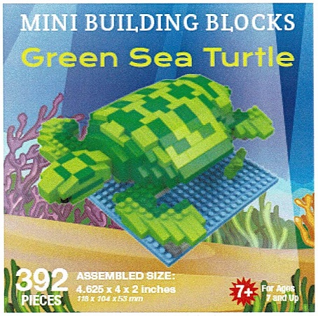 Green Sea Turtle Mini Building Blocks