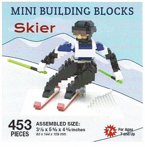 Skier Mini Building Blocks