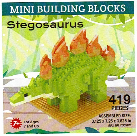 Stegosaurus Mini Building Blocks