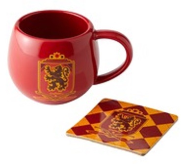Gryffindor Crest Mug and Coaster Set
