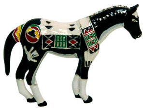 Tewa Horse Pendant
