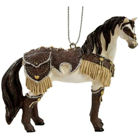 Western Leather Mustang Ornament